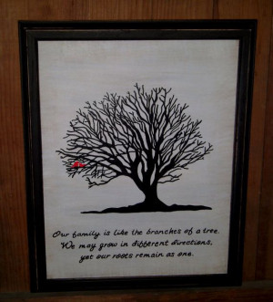 Family Tree Painting and Family Quote by fullcirclecre8 on Etsy, $35 ...