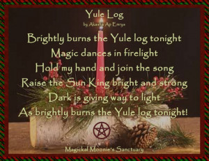 Sanctuary History of the Yule Log On Yule, many Pagan and Wiccan ...