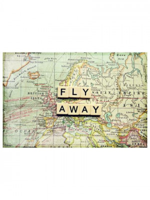 Fly Away by Marmont Hill #typography #travel #MarmontHill