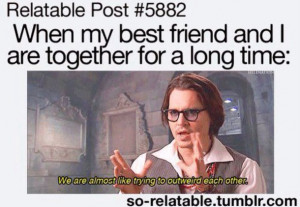 bestfriend, funny, relatable post, out weird each other