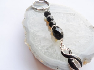 Melanoma Support Key Chain 48 3 3/4 Cancer by uniquevisionsbyjen, $4 ...
