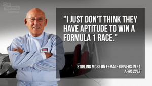 stirling moss comments prove him to be out of touch and flat out image ...