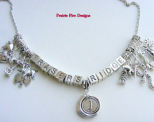 ... Charm Necklace inspired by Outlander and Fiery Cross by Diana Gabaldon
