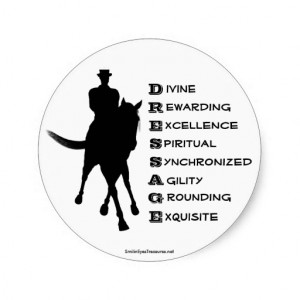 dressage_is_horse_silhouette_sticker_label ...