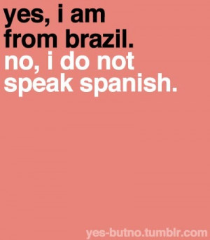... speak spanish, funny, illustration, learn, portuguese, quote, spanish