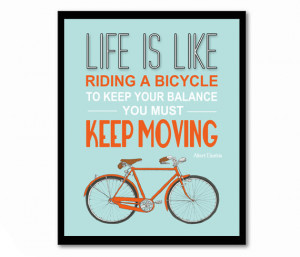 Bicycle Art Poster Leaving