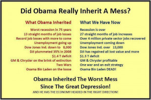 What President Obama Inherited and What He as Accomplished