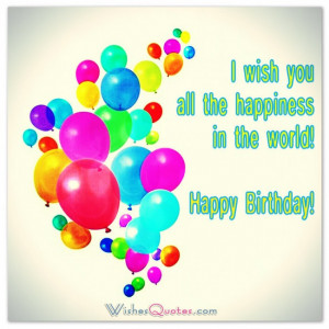 Happy Birthday Cards Quotes