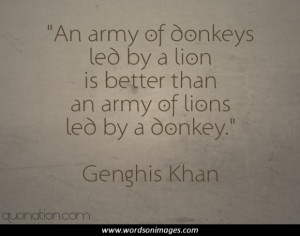 Genghis khan quotes