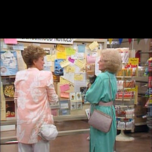 Rose Nylund with a cat.