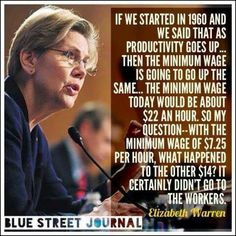 then the minimum wage is going to go up the same . . . the minimum ...