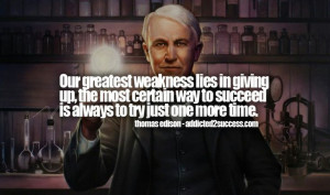 Our greatest weakness....