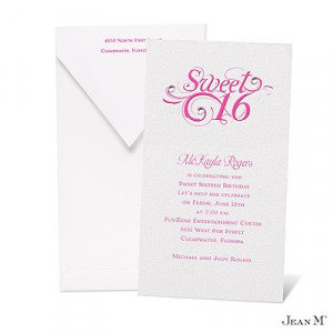 Sweet Sixteen Invitation Wording http://invitations.michaels.com ...