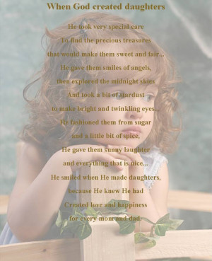 When God Created quotDaughtersquot