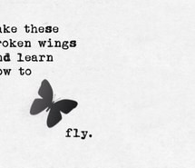 broken wings, butterfly, fly, happy, inspiration, learn to fly, sad ...