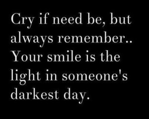 Smile.. someone may need it!