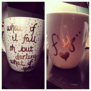 Inspirational Quotes on a Coffee Mug