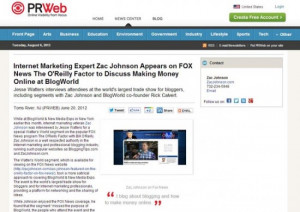 written press release announcing a press releases