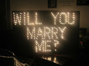 WILL YOU MARRY ME?