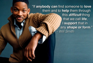 Will Smith for marriage equality.