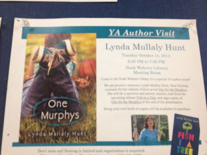 Lynda Mullaly Hunt , shared her inspiration for 