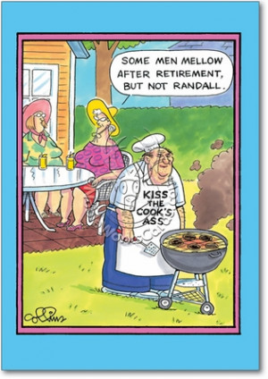 Kiss The Cook Unique Inappropriate Humorous Birthday Greeting Card ...