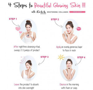 KISS Skincare Whitening Collagen Cream Mask 30ML - FREE SHIPPING