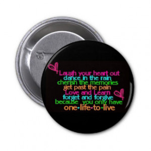 Cute quote button black
