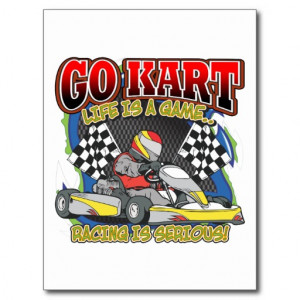 Go Kart Life Post Card