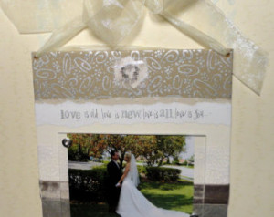 ... beautiful wedding, engagement or anniversary frame. Beatles quote