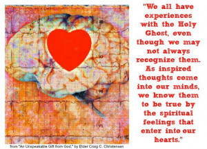 Experiences with the Holy Ghost | Creative LDS Quotes