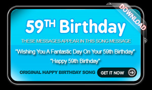 59th Birthday Song Message