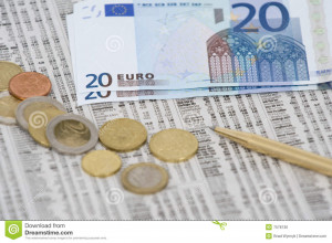 Royalty Free Stock Image: Euro Money on stock quotes