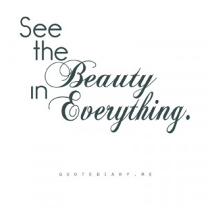 See the Beauty in Everything!