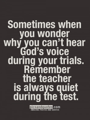 Sometimes when you wonder why you can't hear God's voice during your ...