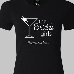 Martini Decal Tshirt Brides Girls A Chair Affair Blog Stylish bridal t ...