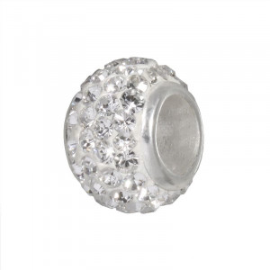 Individuality Beads Sterling Silver Crystal Round Bead