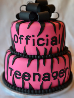 Official teenager birthday cake