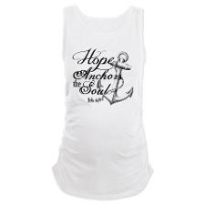 Hope Anchors the Soul Heb. 6:19 Maternity Tank Top for