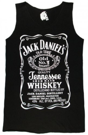Jack Daniels Whiskey Shirt Funny Printed Singlets Tank Top Tee