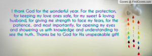 god for the wonderful year for the protection pictures for keeping my ...