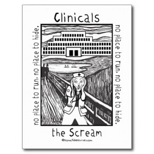 Nursing Clinicals - The Scream Postcard