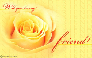 friendship proposal card, floral friendship proposal ecard, friendship ...