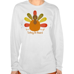 Thanksgiving Turkey Baby On The Way Announcement T Shirt