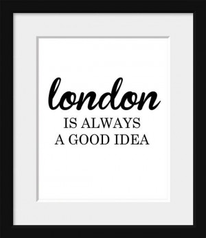 Audrey Hepburn Quote-Typography Poster-London Print-Black and White ...