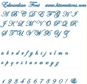Edwardian Script Font Style