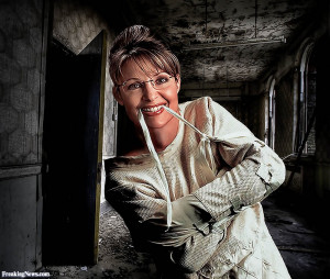 Insane Sarah Palin In Straight Jacket - pictures