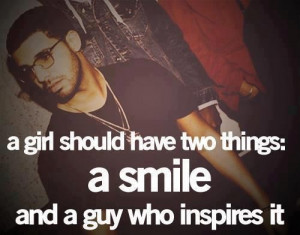 Rapper, drake, quotes, sayings, girl, smile, have, guy