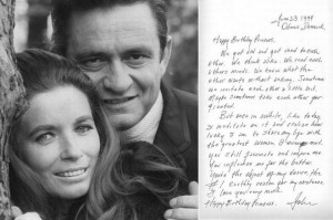 Johnny Cash wrote a love letter for his wife June Carter Cash that ...