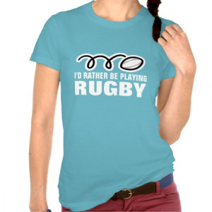 cute rugby shirt for women with funny quote